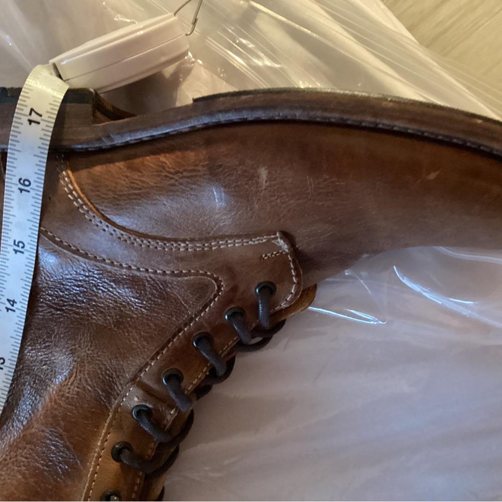 BED|STU Tan Leather Lace-Up Boots - Picture 7 of 16